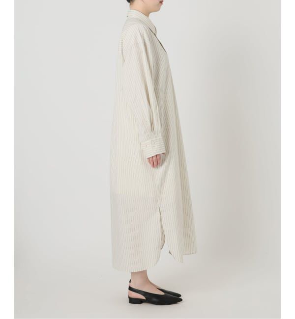 SLOBE IENA「ファインブロードEXロングシャツワンピース」|ワンピース|