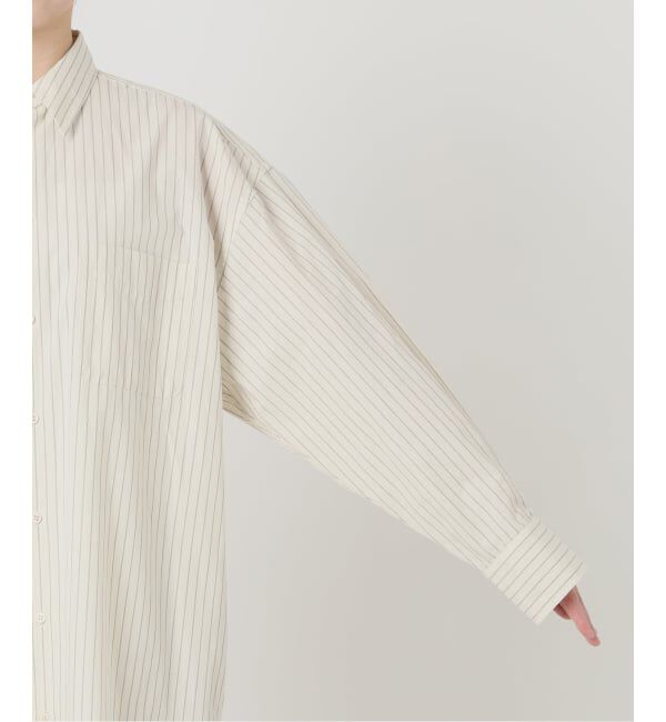 SLOBE IENA「ファインブロードEXロングシャツワンピース」|ワンピース|