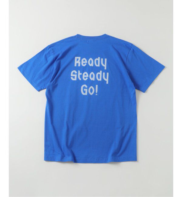 EDIFICE「Ready Steady Go! / レディーステディゴー 別注 プリント Tシャツ」|Tシャツ・カットソー|ブルー A