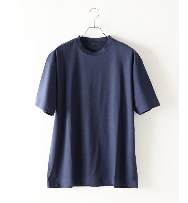 EDIFICE「アルビニスタスムース Tシャツ」|Tシャツ・カットソー|ネイビー