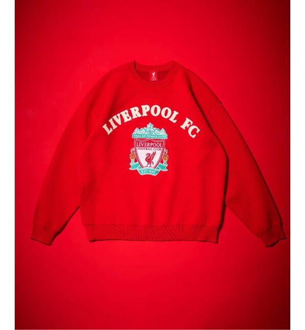 Liverpool FC「【Liverpool FC / リバプール FC】CHENILLE EMBROIDERYT KNIT」|ニット・セーター|レッド