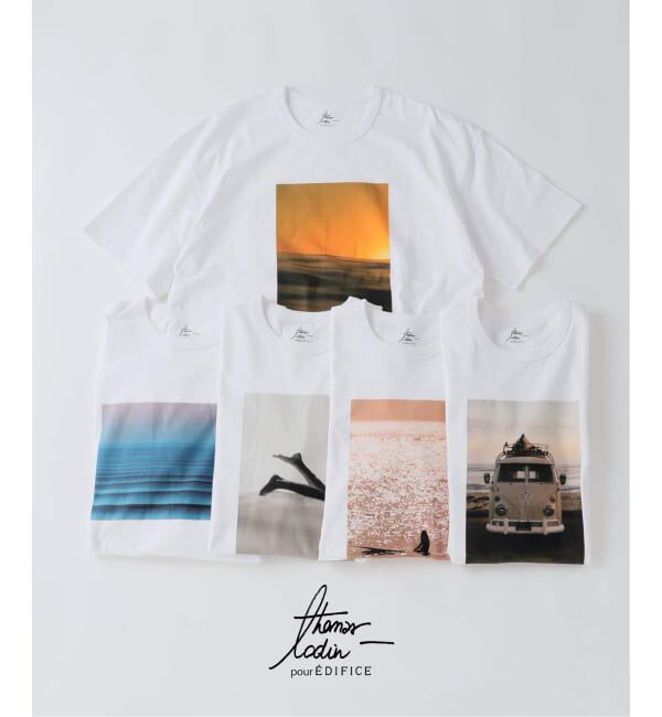 EDIFICE「THOMAS LODIN(トーマス ロディン) 別注 フォト プリント Tシャツ」|Tシャツ・カットソー|