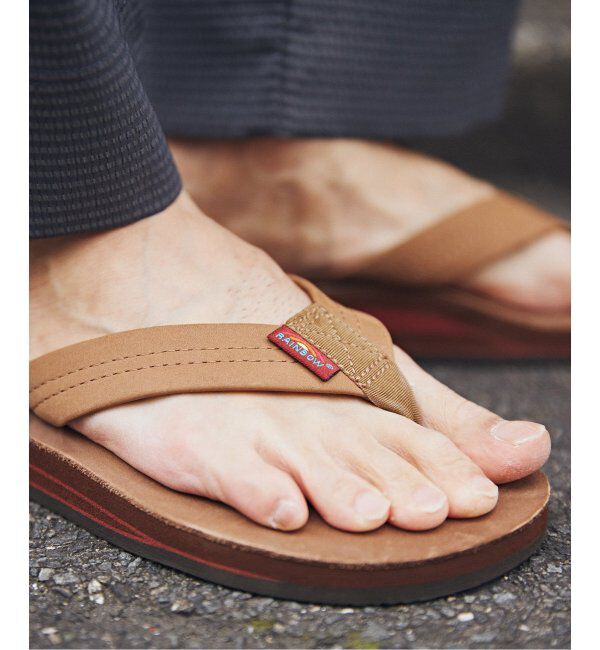 JOURNAL STANDARD relume「RAINBOW SANDALS / レインボーサンダル 別注 Double Layer レザーサンダル」|サンダル|