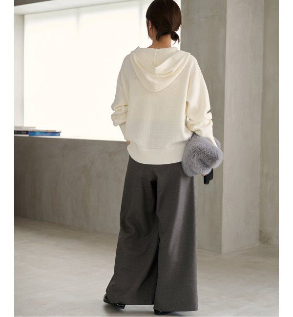 JOURNAL STANDARD relume「《追加5》ウォッシャブルサージストレッチタックワイドパンツ」|スラックス|