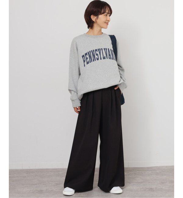 JOURNAL STANDARD relume「《追加5》ウォッシャブルサージストレッチタックワイドパンツ」|スラックス|