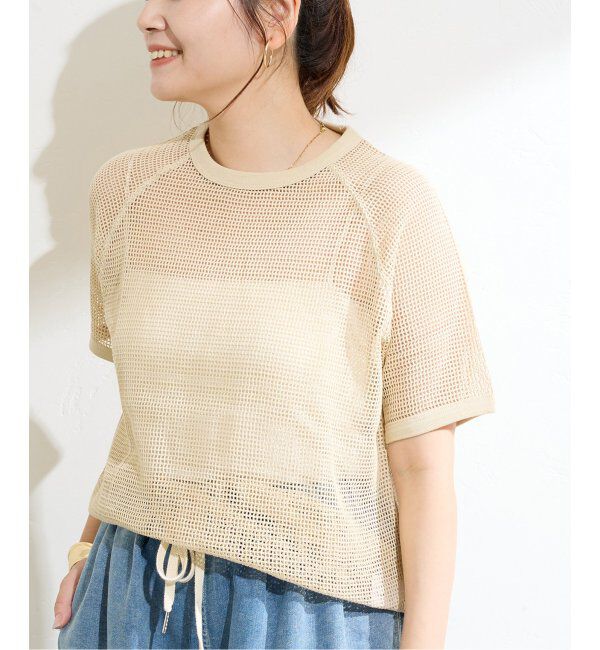 JOURNAL STANDARD「メッシュ TEE」|Tシャツ・カットソー|ベージュ