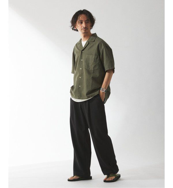 JOURNAL STANDARD relume「ヨーロピアンフラックス ガーメントダイ オープンカラーシャツ」|シャツ・ブラウス|