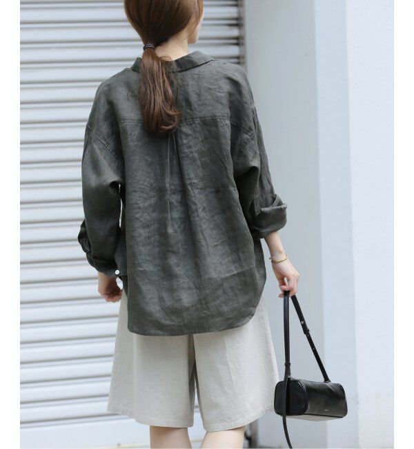 JOURNAL STANDARD relume「《追加2》手洗い可 / カラーリネンオーバーサイズシャツ」|シャツ・ブラウス|