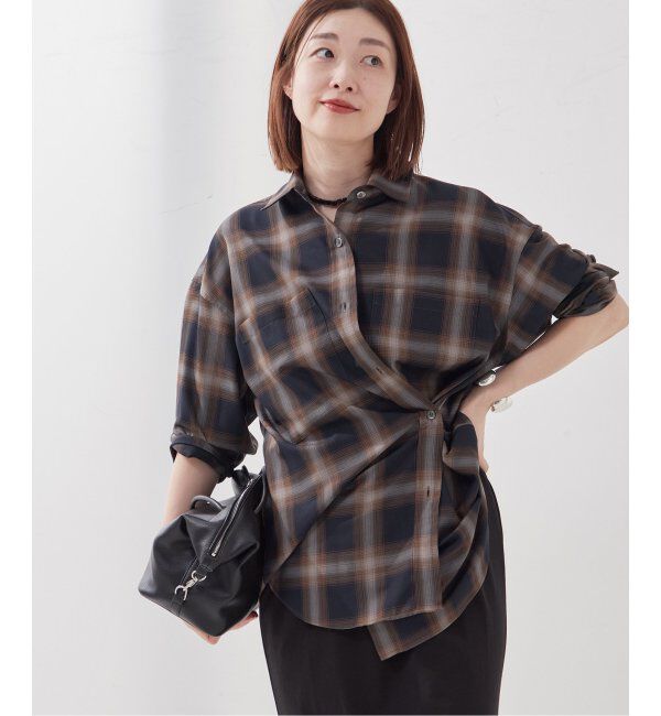 journal standard L'essage「チェックシャツ」|シャツ・ブラウス|ブラック