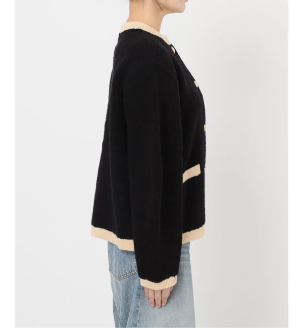 journal standard L'essage「《SP》【金子綾さん着用】バイカラーボアカーディガン」|カーディガン|