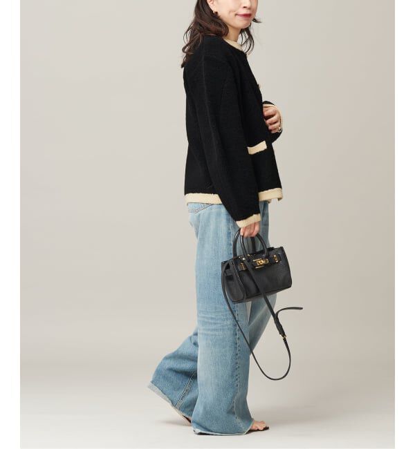 journal standard L'essage「《SP》【金子綾さん着用】バイカラーボアカーディガン」|カーディガン|