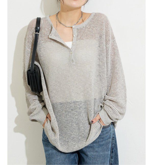 JOURNAL STANDARD「《追加》ヘンリーメッシュニット」|ニット・セーター|