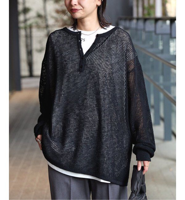 JOURNAL STANDARD「《追加》ヘンリーメッシュニット」|ニット・セーター|