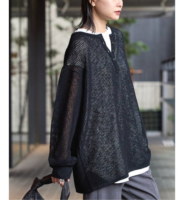 JOURNAL STANDARD「《追加》ヘンリーメッシュニット」|ニット・セーター|