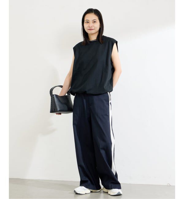 JOURNAL STANDARD「《追加》シャーリングノースリーブＴシャツ」|Tシャツ・カットソー|