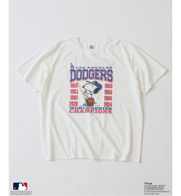 JOURNAL STANDARD relume「PEANUTS 別注 MLB ベースボール プリントTシャツ」|Tシャツ・カットソー|ホワイト A