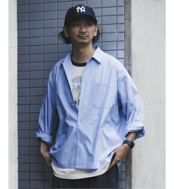 JOURNAL STANDARD relume「JAMES FABRIC / ジェームスファブリック ブルーハケメ ライトウェイトシャツ」|シャツ・ブラウス|