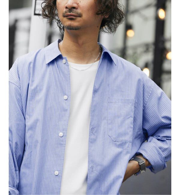 JOURNAL STANDARD relume「JAMES FABRIC / ジェームスファブリック ブルーハケメ ライトウェイトシャツ」|シャツ・ブラウス|