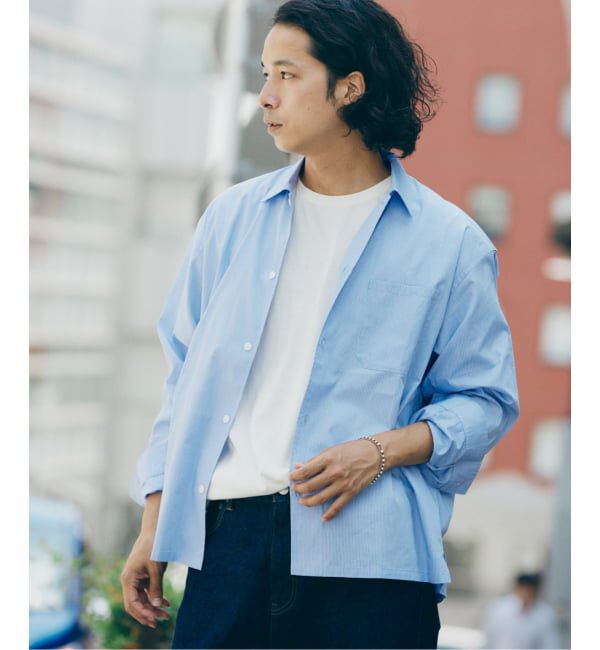 JOURNAL STANDARD relume「JAMES FABRIC / ジェームスファブリック ブルーハケメ ライトウェイトシャツ」|シャツ・ブラウス|