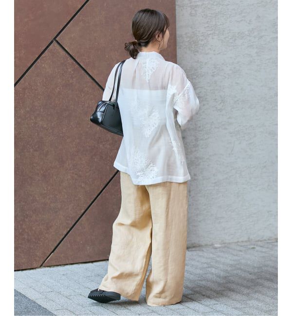 JOURNAL STANDARD「《追加》シアーレースビッグシャツ」|シャツ・ブラウス|