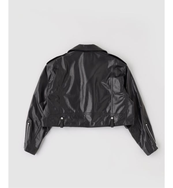 JOURNAL STANDARD「A LEATHER / エーレザー SMU SHORT MOTOR JACKET」|ライダースジャケット|