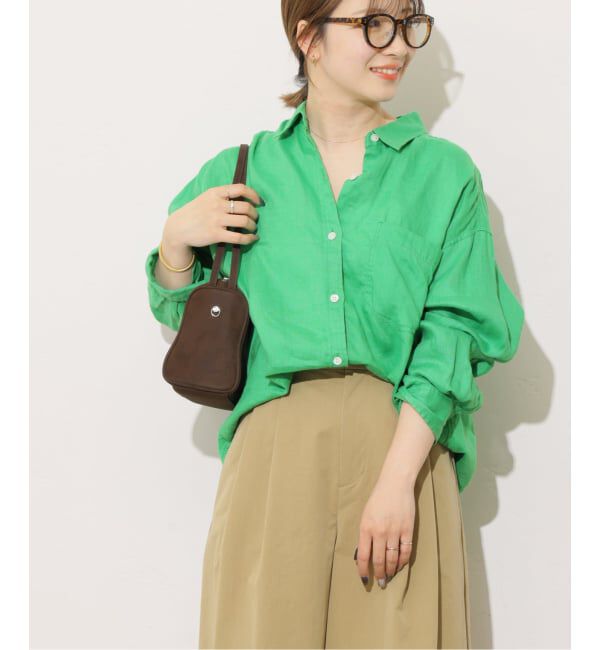 JOURNAL STANDARD relume「《追加予約 / 新色》カラーリネンオーバーサイズシャツ」|シャツ・ブラウス|