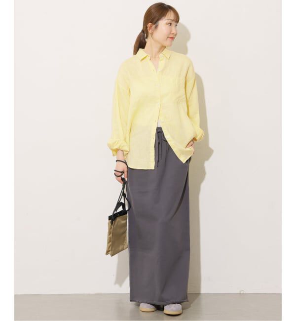 JOURNAL STANDARD relume「《追加予約 / 新色》カラーリネンオーバーサイズシャツ」|シャツ・ブラウス|