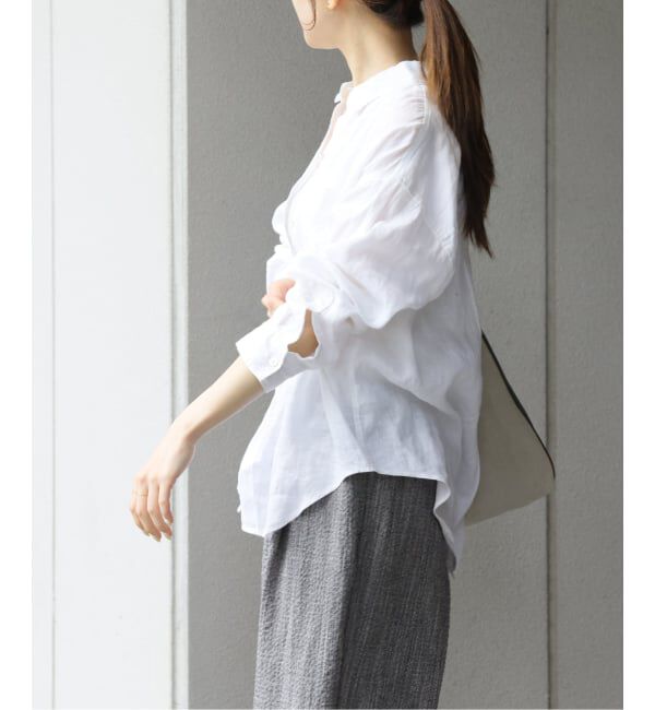 JOURNAL STANDARD relume「《追加予約 / 新色》カラーリネンオーバーサイズシャツ」|シャツ・ブラウス|