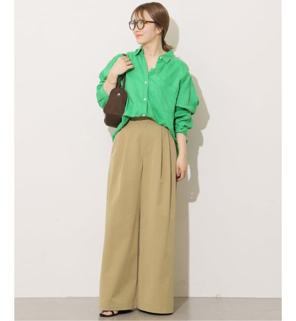 JOURNAL STANDARD relume「《追加予約 / 新色》カラーリネンオーバーサイズシャツ」|シャツ・ブラウス|