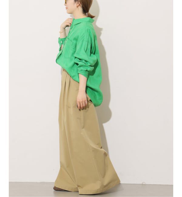 JOURNAL STANDARD relume「《追加予約 / 新色》カラーリネンオーバーサイズシャツ」|シャツ・ブラウス|