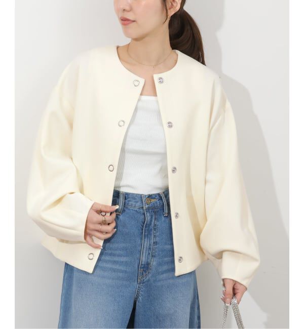 JOURNAL STANDARD relume「ノーカラーコクーンブルゾン」|ノーカラーコート|