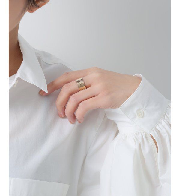 Lilas by Spick&Span「10mmテクスチャースリットリング K10」|リング|