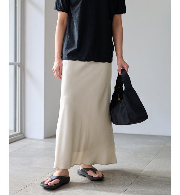 FRAMeWORK「キュプラツイルバイアススカート」|スカート|