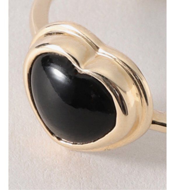 Lilas by Spick&Span「ハートカボションオニキスリング K10」|リング|