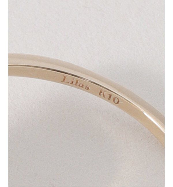 Lilas by Spick&Span「ハートカボションオニキスリング K10」|リング|