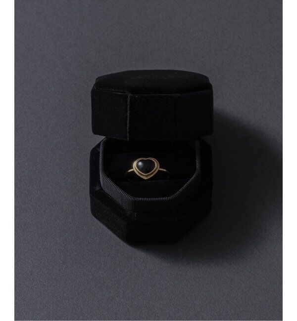 Lilas by Spick&Span「ハートカボションオニキスリング K10」|リング|