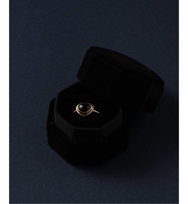 Lilas by Spick&Span「ハートカボションオニキスリング K10」|リング|