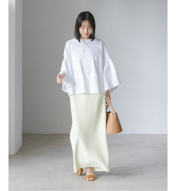 NOBLE「COG THE BIGSMOKE/コグザビッグスモーク LAURA GATHERED SLV TOP」|Tシャツ・カットソー|