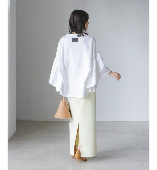 NOBLE「COG THE BIGSMOKE/コグザビッグスモーク LAURA GATHERED SLV TOP」|Tシャツ・カットソー|