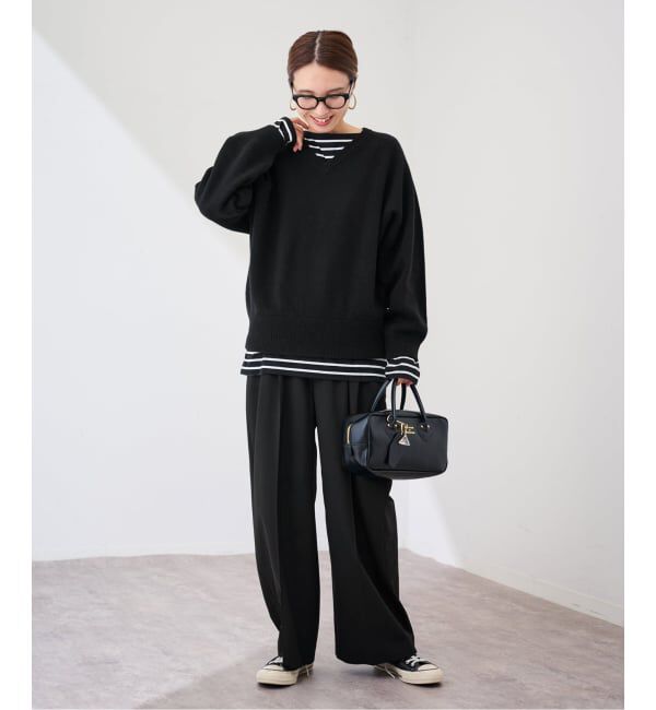 FRAMeWORK「≪WEB限定追加≫ウォッシャブルTWタックワイドパンツ」|スラックス|