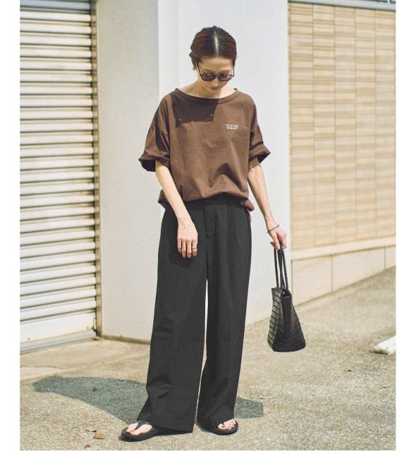 FRAMeWORK「≪WEB限定追加≫ウォッシャブルTWタックワイドパンツ」|スラックス|