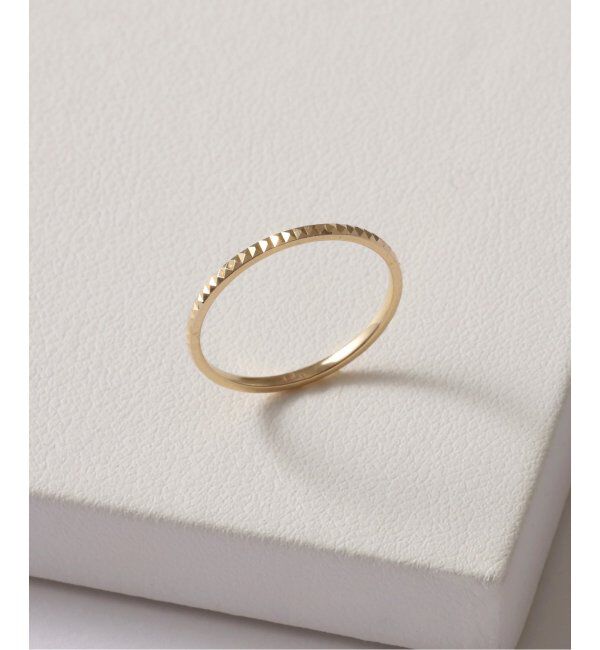 Lilas by Spick&Span「スタッズピンキーリング K10」|リング|