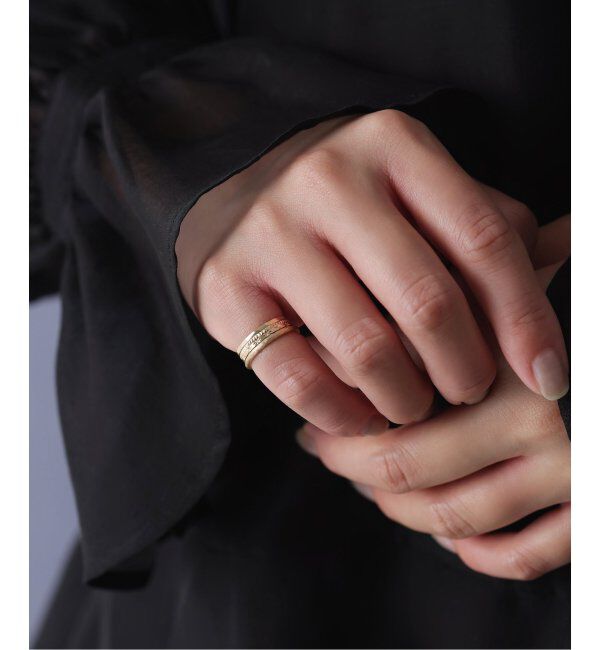 Lilas by Spick&Span「スタッズピンキーリング K10」|リング|