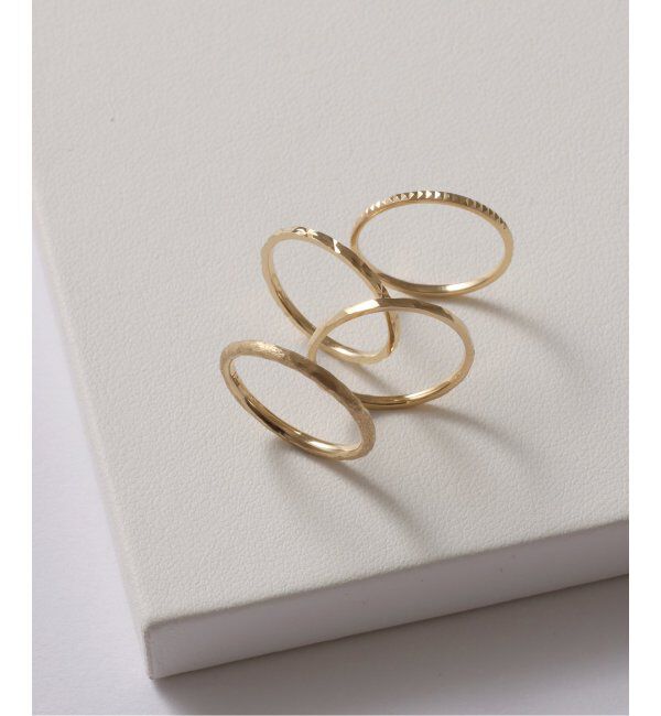 Lilas by Spick&Span「テクスチャーマットピンキーリング K10」|リング|