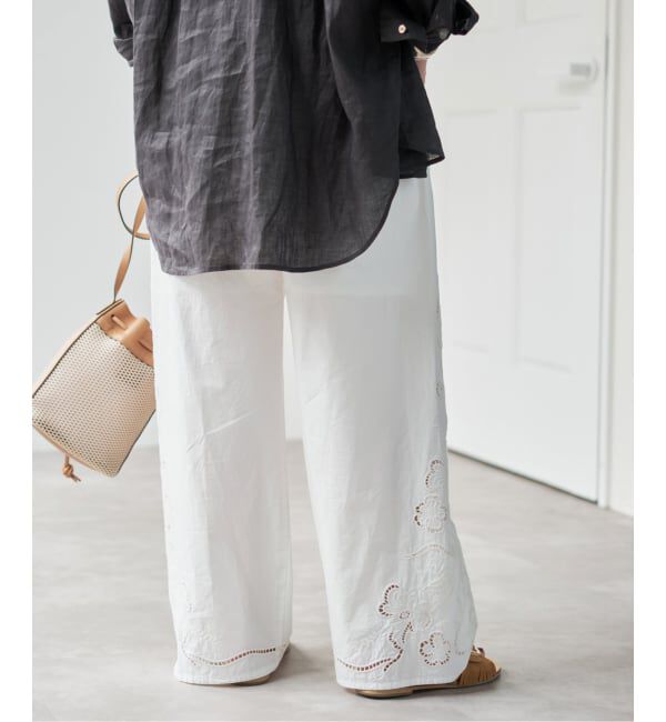 Spick and Span「カットワークエンブロイダリーパンツ」|その他|