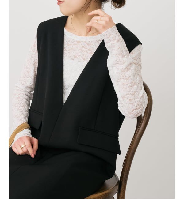 Spick and Span「《WEB限定 / 追加》シュリンクレースプルオーバー」|Tシャツ・カットソー|