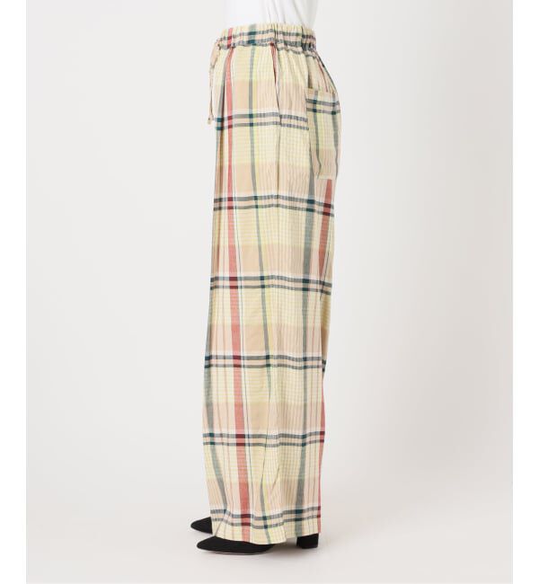 FRAMeWORK「≪予約≫BIGチェックイージーワイドパンツ」|スラックス|