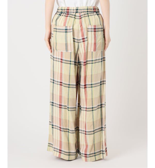 FRAMeWORK「≪予約≫BIGチェックイージーワイドパンツ」|スラックス|