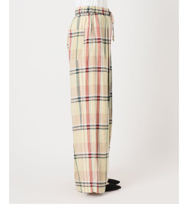 FRAMeWORK「≪予約≫BIGチェックイージーワイドパンツ」|スラックス|