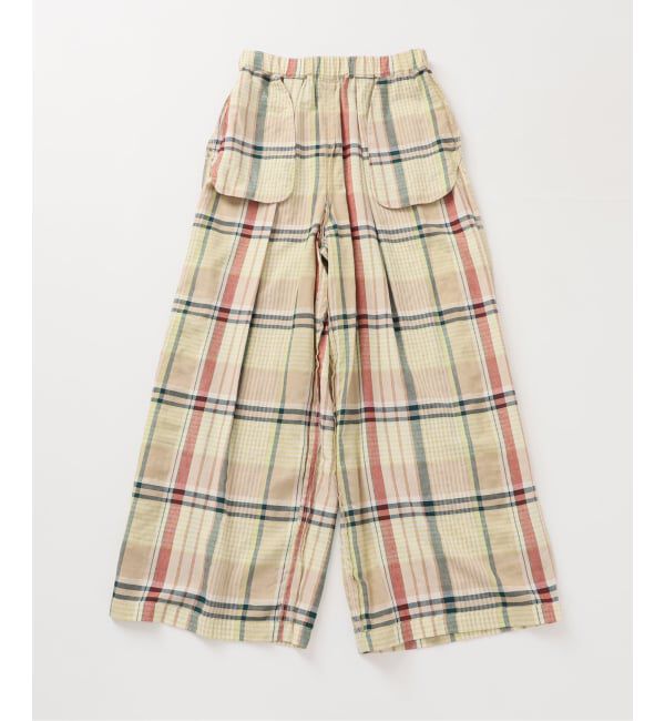 FRAMeWORK「≪予約≫BIGチェックイージーワイドパンツ」|スラックス|
